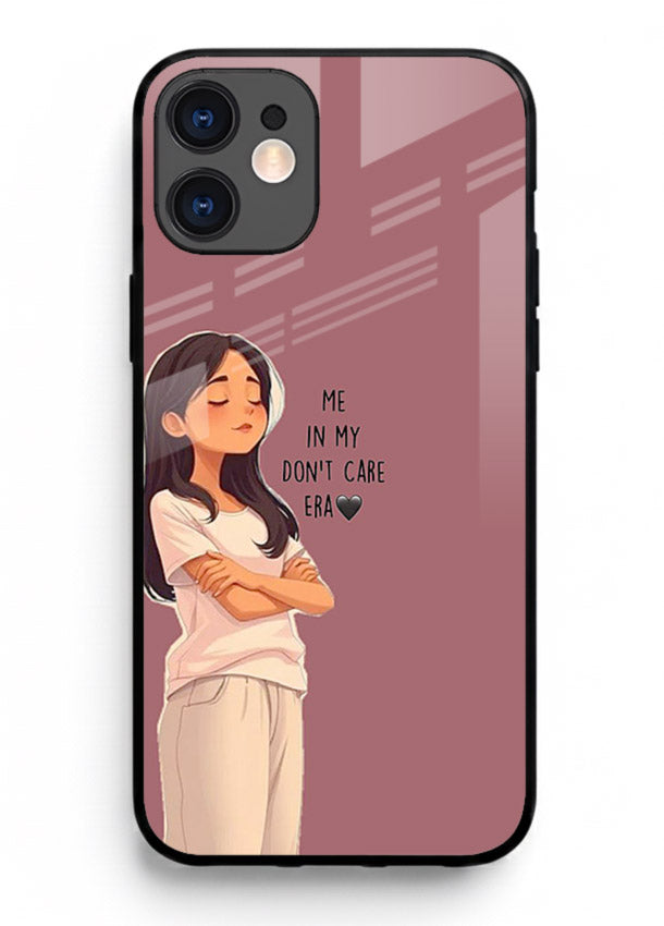 Cozy Girl Quote aesthetic illustration iphone 11 glass back cover