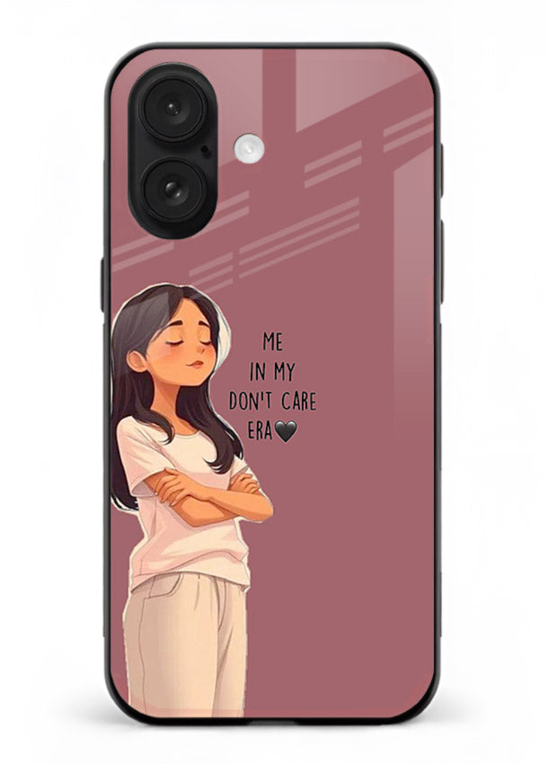 Cozy Girl Quote aesthetic illustration iphone 16 glass back cover