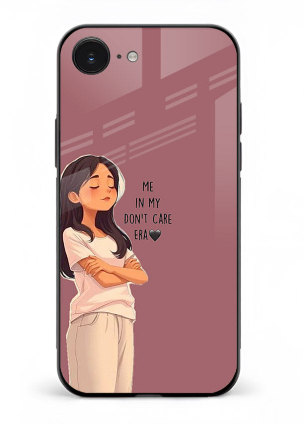 Cozy Girl Quote aesthetic illustration iphone 16e glass back cover
