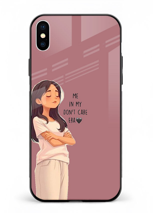 Cozy Girl Quote aesthetic illustration iphone xs max glass back cover