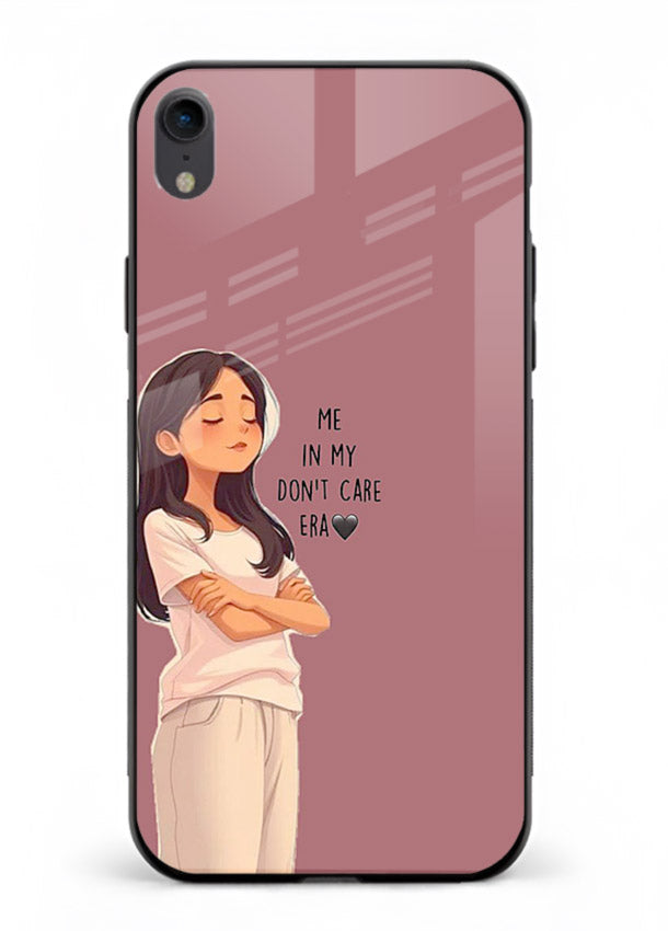 Cozy Girl Quote aesthetic illustration iphone xr glass back cover