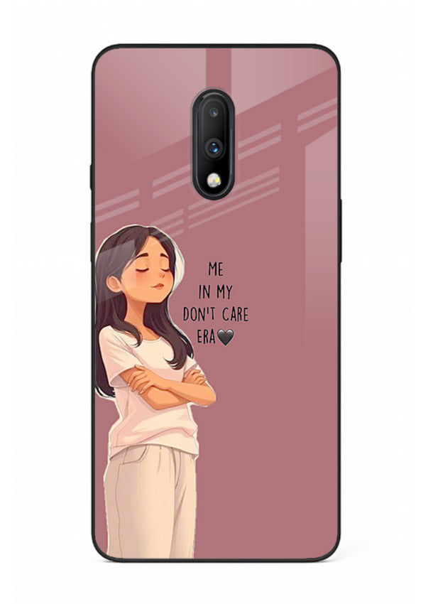 Cozy Girl Quote aesthetic illustration OnePlus 7 glass back cover