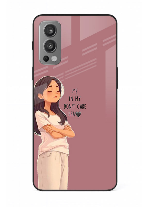 Cozy Girl Quote aesthetic illustration OnePlus Nord 2 glass back cover