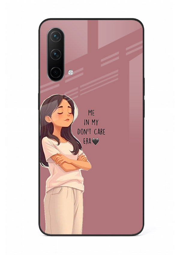 Cozy Girl Quote aesthetic illustration OnePlus Nord CE 5G glass back cover