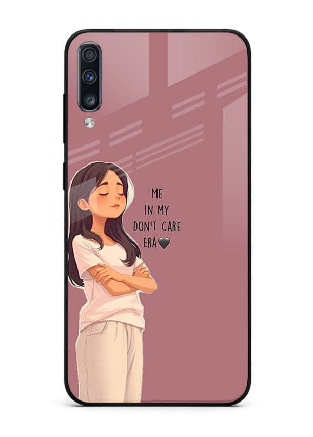 Cozy Girl Quote aesthetic illustration Samsung A50 glass back cover