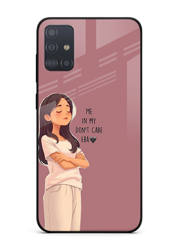 Cozy Girl Quote aesthetic illustration Samsung A71 glass back cover