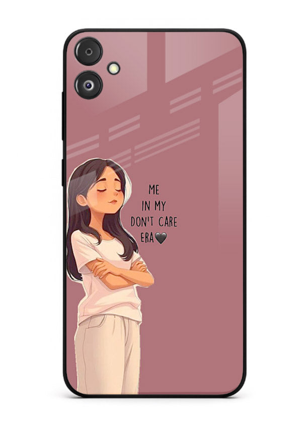 Cozy Girl Quote aesthetic illustration Samsung F04 5G glass back cover