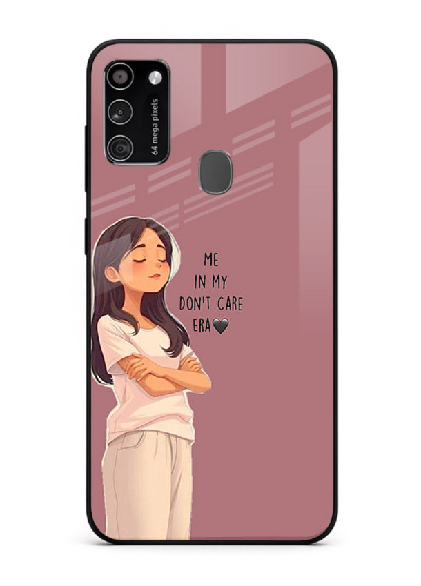Cozy Girl Quote aesthetic illustration Samsung M30s glass back cover