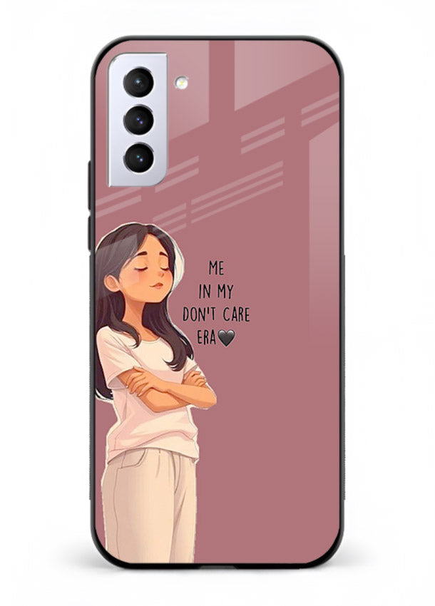 Cozy Girl Quote aesthetic illustration Samsung S21 Plus glass back cover