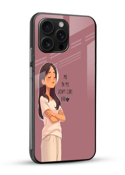 Cozy Girl Quote aesthetic illustration glossy vibrant premium glass back cover - Angle Side