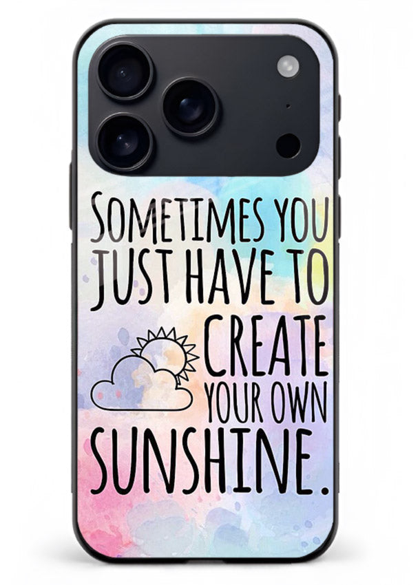 Sunny daisy artwork printed on iphone 18 pro max glass back cover with cheerful uplifting tones.