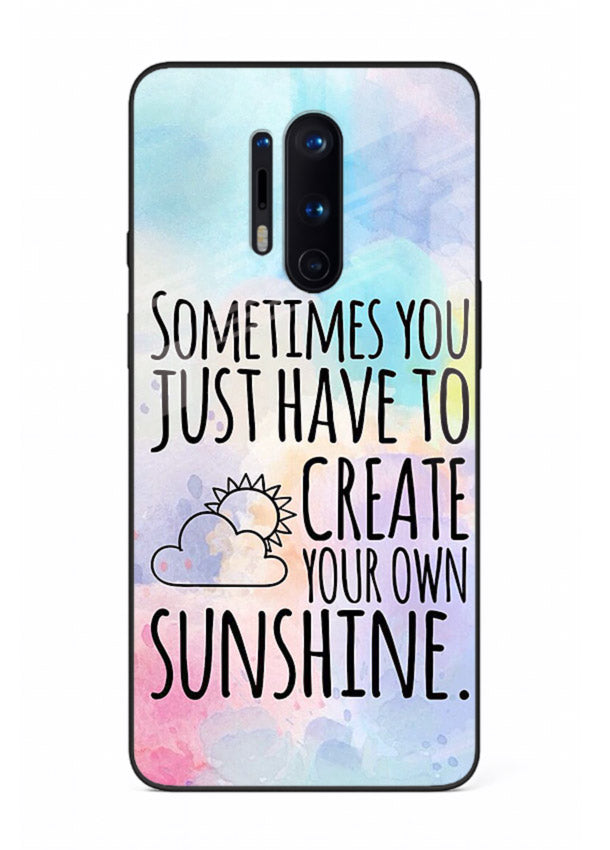Sunny daisy artwork printed on OnePlus 8 Pro glass back cover with cheerful uplifting tones.