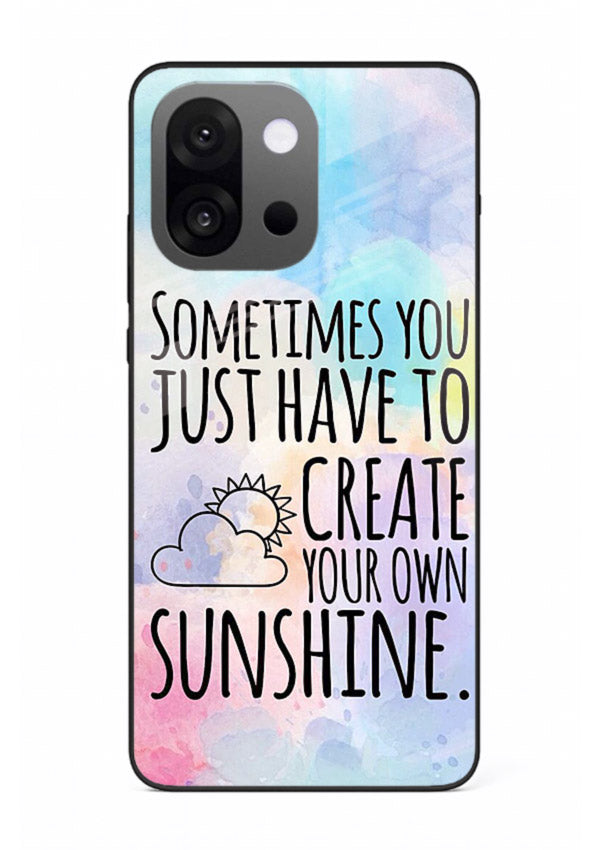 Sunny daisy artwork printed on OnePlus 13s glass back cover with cheerful uplifting tones.