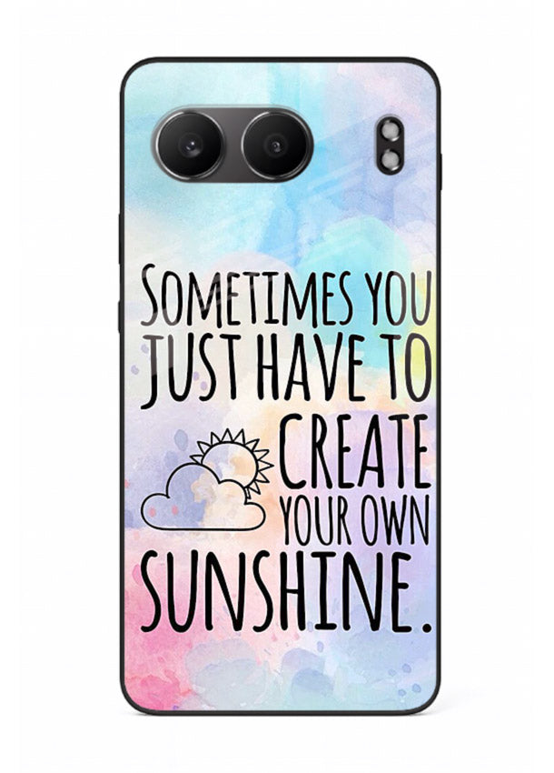 Sunny daisy artwork printed on OnePlus Nord 4 glass back cover with cheerful uplifting tones.