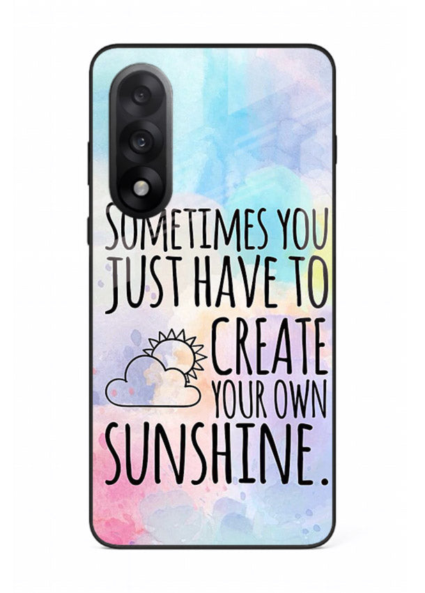Sunny daisy artwork printed on OnePlus Nord 5 glass back cover with cheerful uplifting tones.