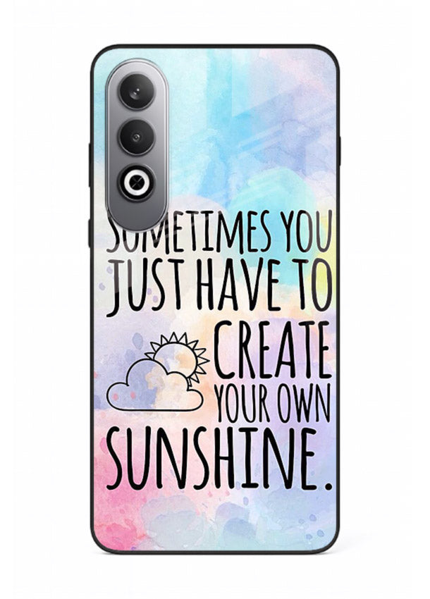 Sunny daisy artwork printed on OnePlus Nord CE4 glass back cover with cheerful uplifting tones.