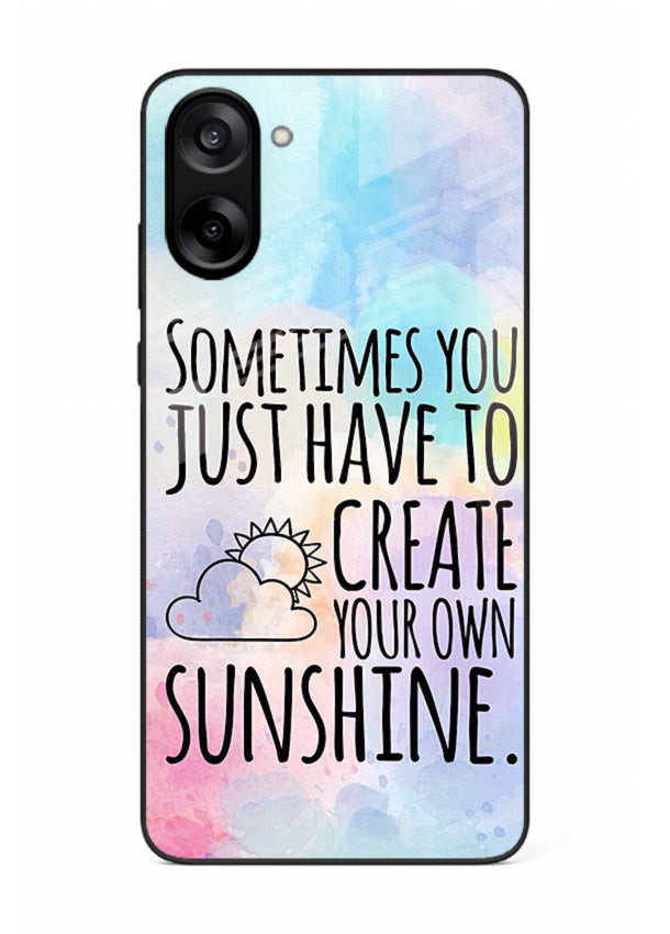 Sunny daisy artwork printed on OnePlus Nord CE5 glass back cover with cheerful uplifting tones.