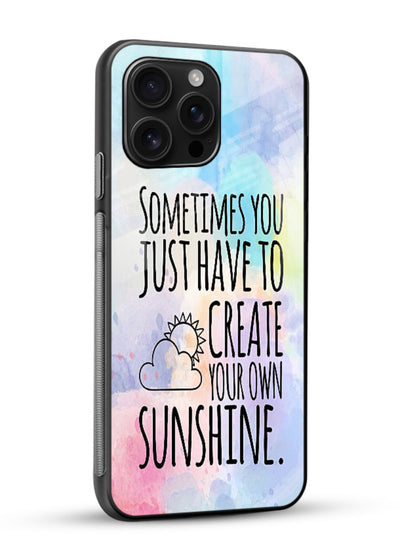Sunny daisy artwork printed on glossy vibrant premium glass back cover with cheerful uplifting tones. - Angle Side