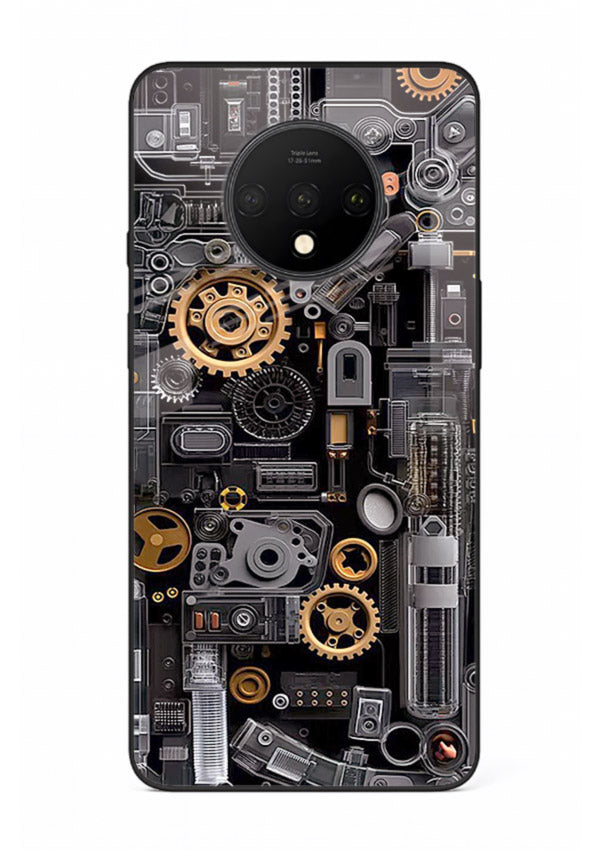 Red sports car in dark dramatic lighting for OnePlus 7T Back Cover