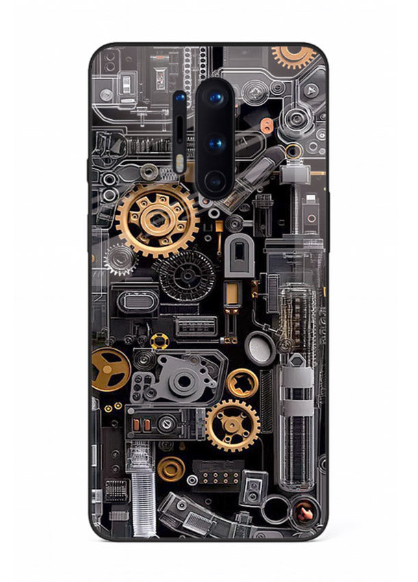 Red sports car in dark dramatic lighting for OnePlus 8 Pro Back Cover