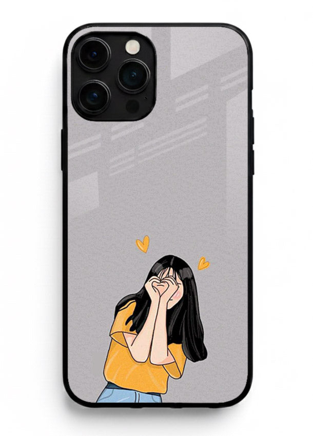 Cringe Emoji Boy funny emoji artwork iphone 16 pro max glass back cover