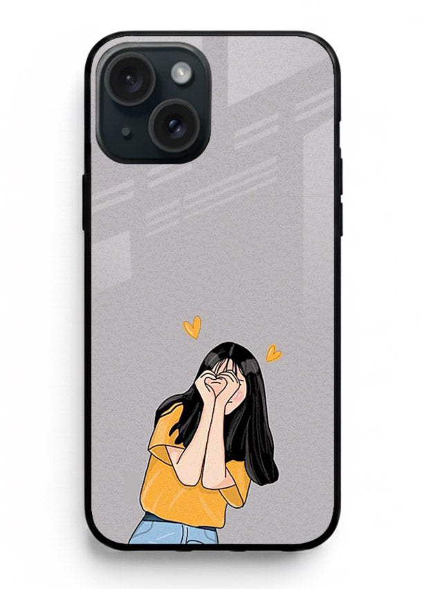 Cringe Emoji Boy funny emoji artwork iphone 14 glass back cover