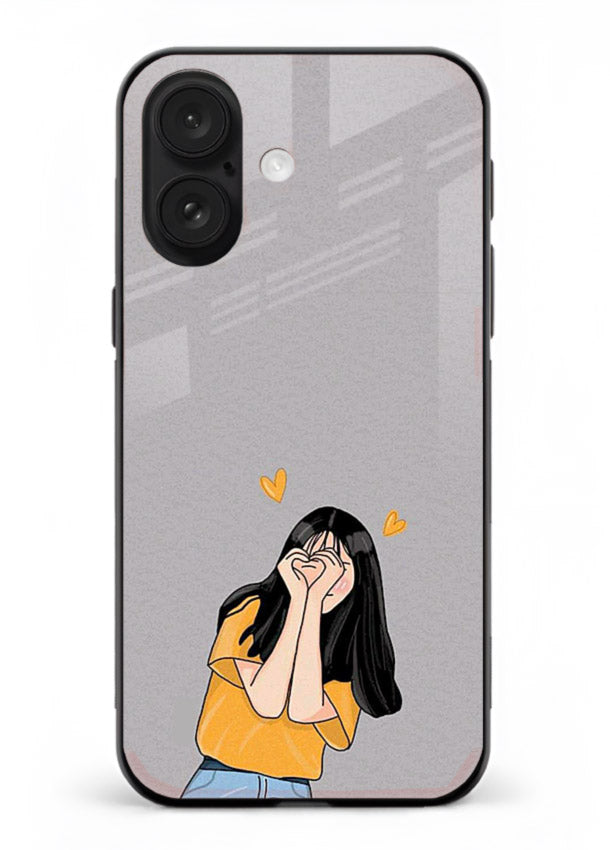 Cringe Emoji Boy funny emoji artwork iphone 17 glass back cover