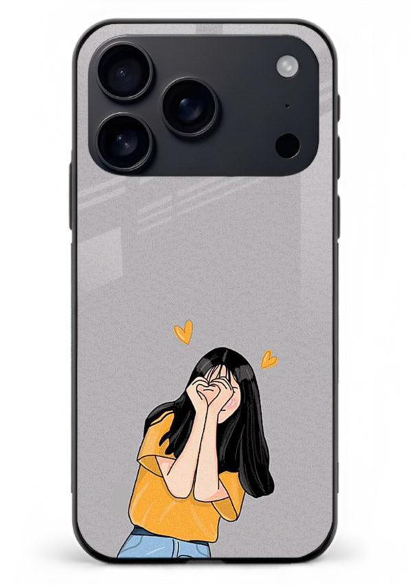Cringe Emoji Boy funny emoji artwork iphone 18 pro max glass back cover