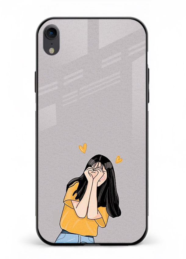 Cringe Emoji Boy funny emoji artwork iphone xr glass back cover