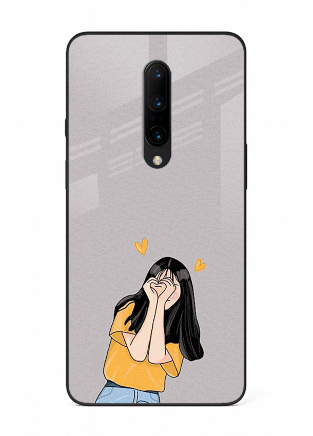 Cringe Emoji Boy funny emoji artwork OnePlus 7 Pro glass back cover