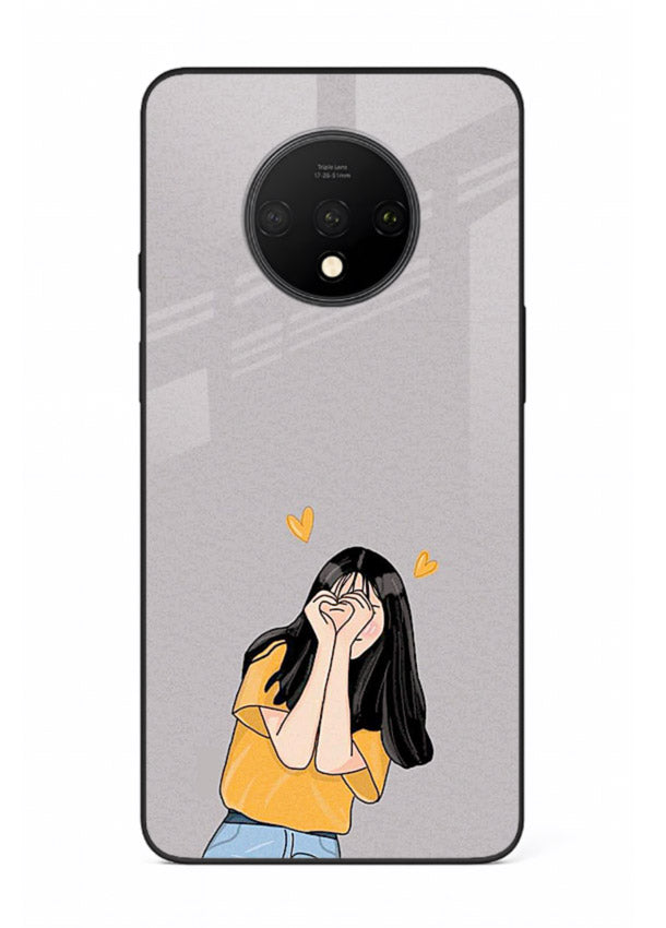Cringe Emoji Boy funny emoji artwork OnePlus 7T glass back cover