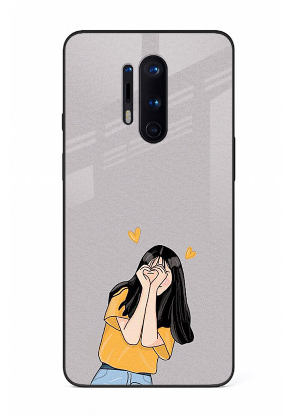 Cringe Emoji Boy funny emoji artwork OnePlus 8 Pro glass back cover