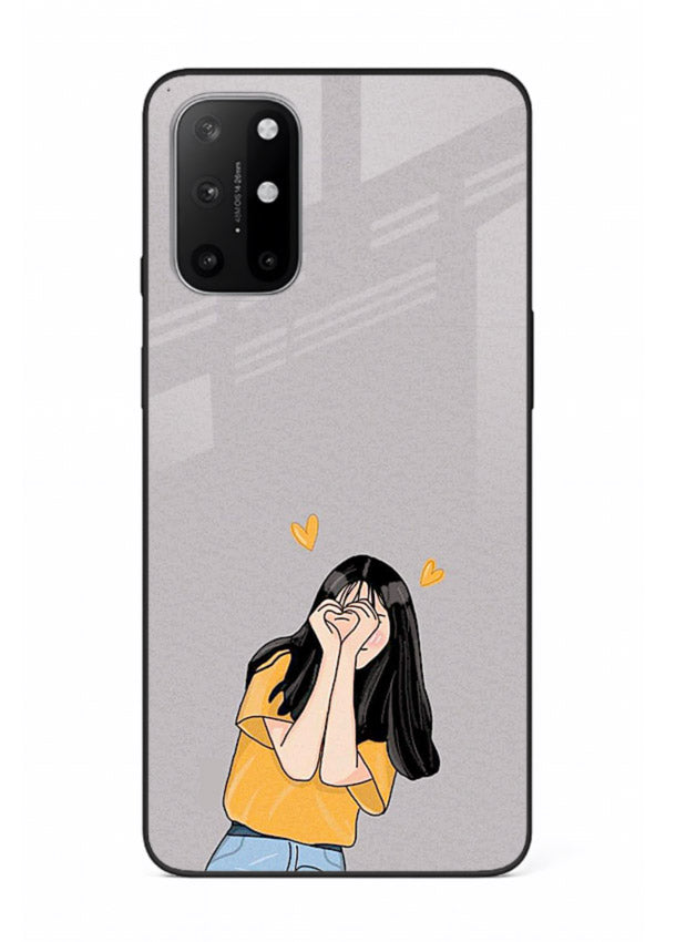 Cringe Emoji Boy funny emoji artwork OnePlus 8T glass back cover