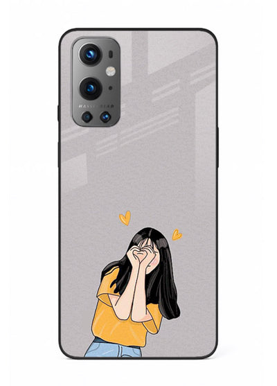 Cringe Emoji Boy funny emoji artwork OnePlus 9 glass back cover