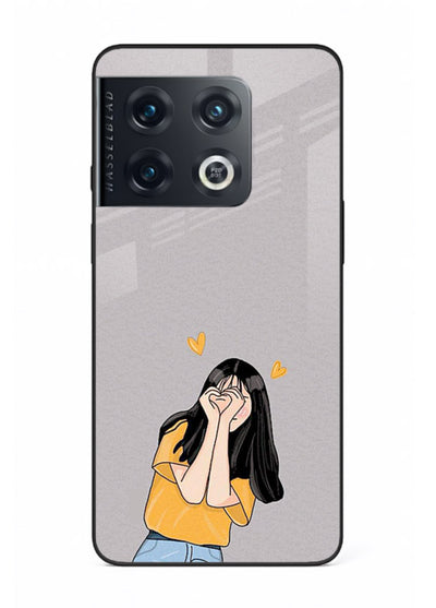Cringe Emoji Boy funny emoji artwork OnePlus 10 Pro glass back cover