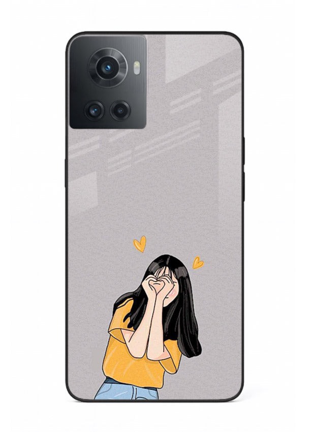 Cringe Emoji Boy funny emoji artwork OnePlus 10R glass back cover