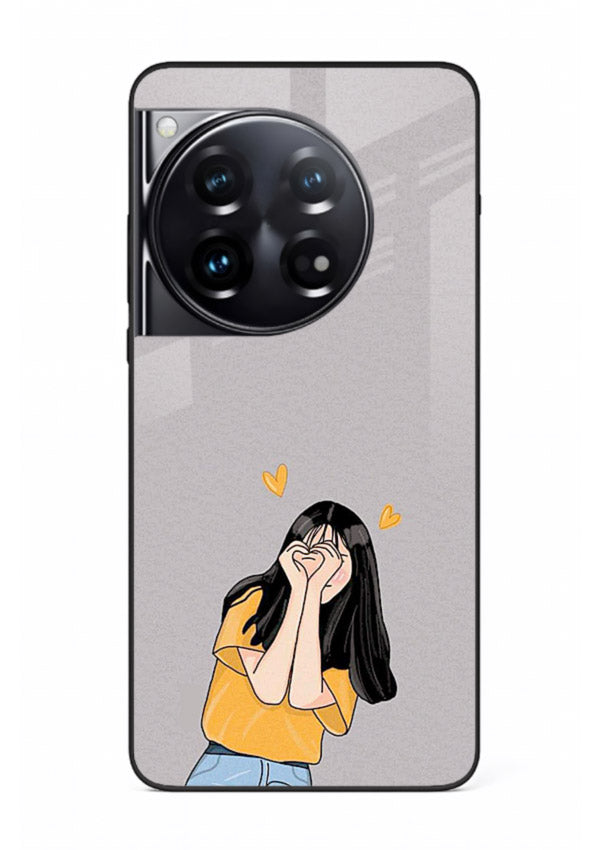 Cringe Emoji Boy funny emoji artwork OnePlus 12 glass back cover