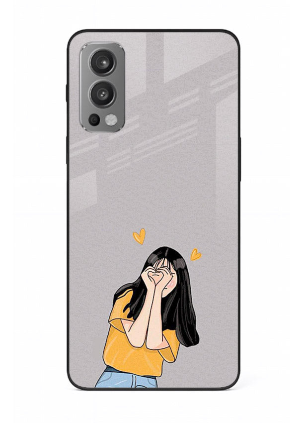 Cringe Emoji Boy funny emoji artwork OnePlus Nord 2 glass back cover