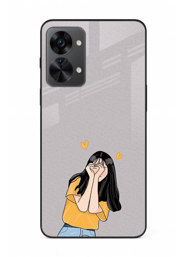 Cringe Emoji Boy funny emoji artwork OnePlus Nord 2T glass back cover