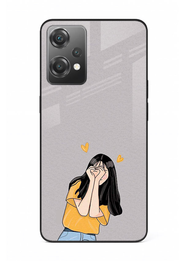 Cringe Emoji Boy funny emoji artwork OnePlus Nord CE2 Lite 5G glass back cover