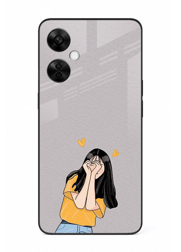 Cringe Emoji Boy funny emoji artwork OnePlus Nord CE3 Lite glass back cover