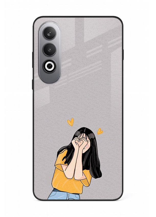 Cringe Emoji Boy funny emoji artwork OnePlus Nord CE4 glass back cover