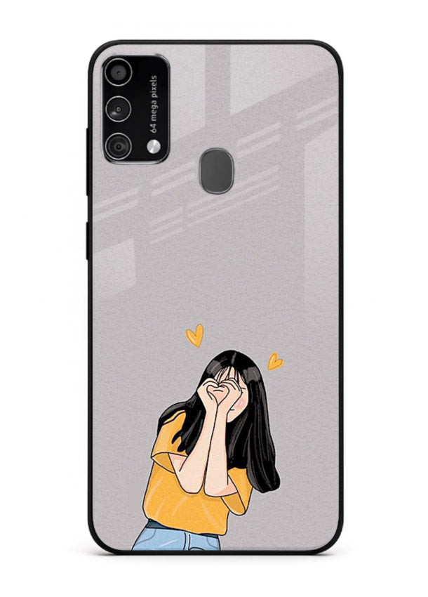Cringe Emoji Boy funny emoji artwork Samsung F41 glass back cover