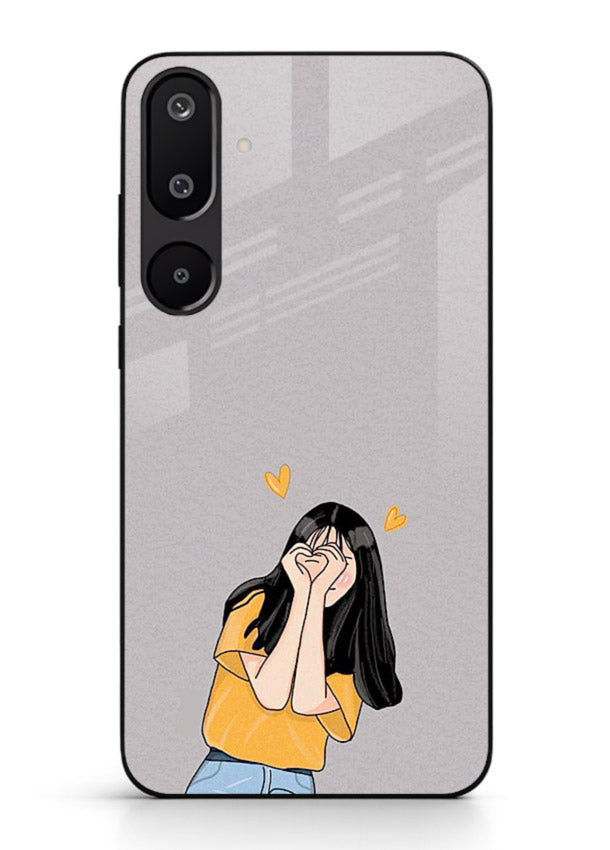 Cringe Emoji Boy funny emoji artwork Samsung M16 5G glass back cover