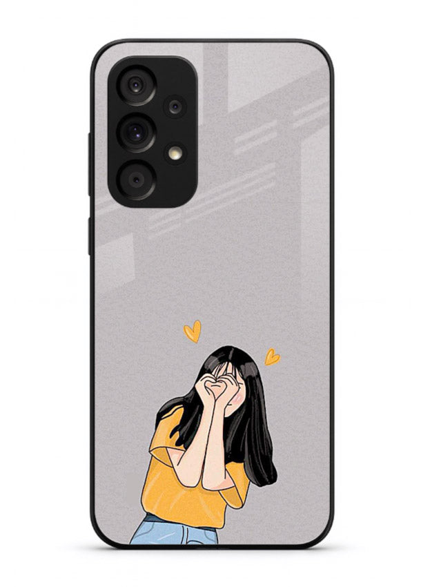Cringe Emoji Boy funny emoji artwork Samsung M32 5G glass back cover