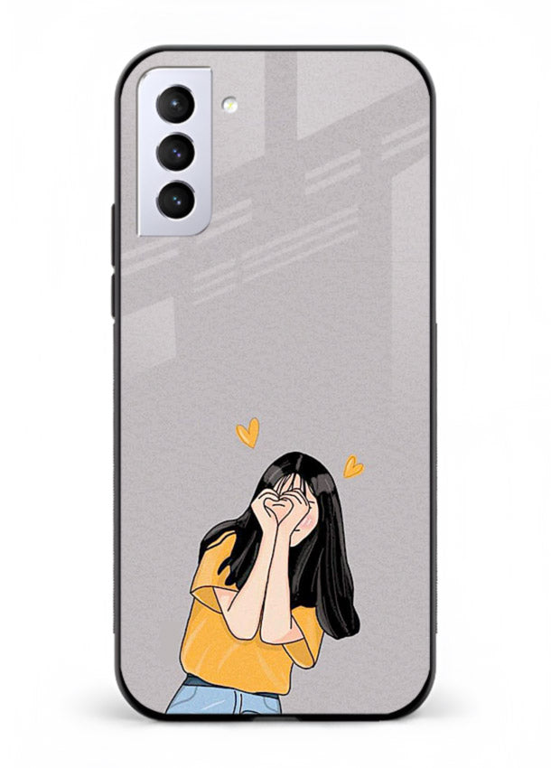 Cringe Emoji Boy funny emoji artwork Samsung S21 FE glass back cover
