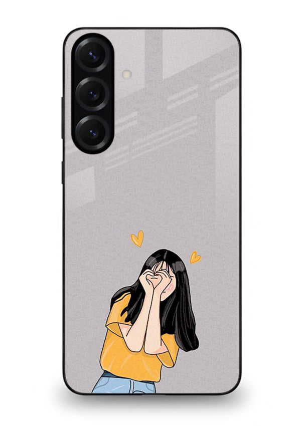 Cringe Emoji Boy funny emoji artwork Samsung A56 5G glass back cover