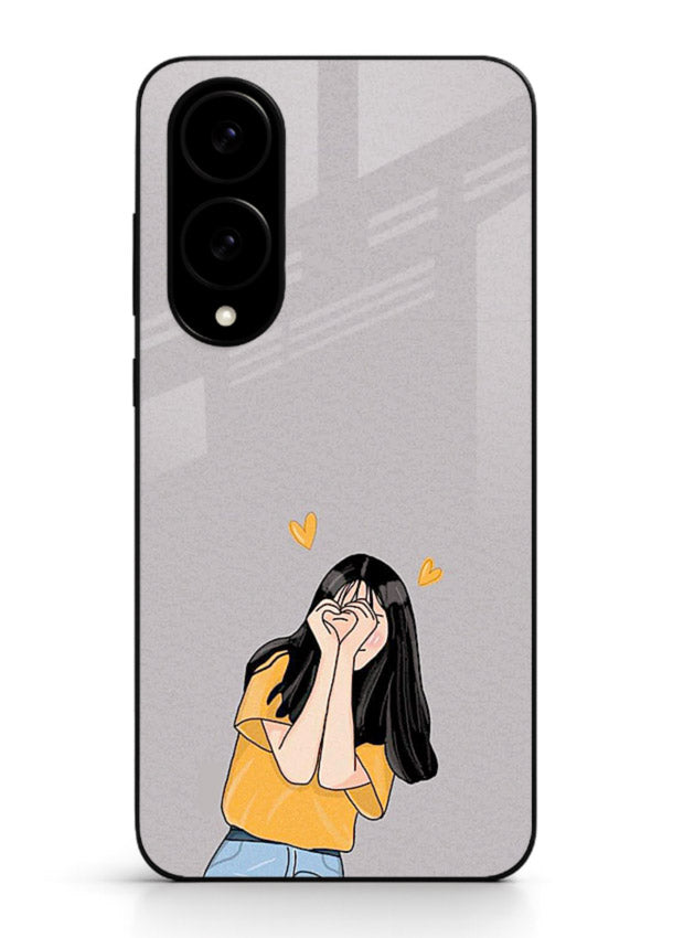 Cringe Emoji Boy funny emoji artwork Samsung S25 Edge glass back cover