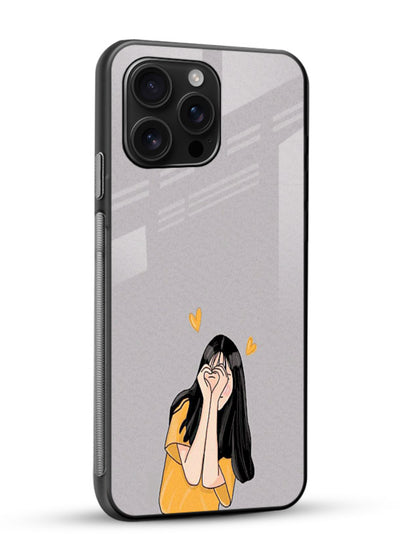 Cringe Emoji Boy funny emoji artwork glossy vibrant premium glass back cover - Angle Side