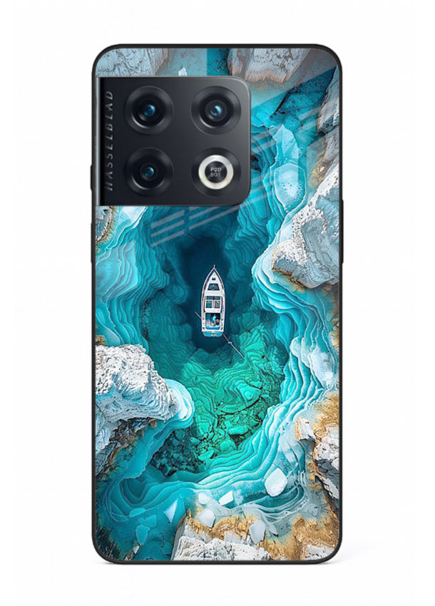 Crystal Cave Lake glowing crystal cave artwork OnePlus 10 Pro glass back cover